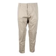 Dondup Bomullsblandning Stretchbyxor Beige, Herr