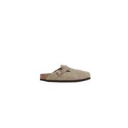 Birkenstock Beige Mocka Mule Sandaler Beige, Dam