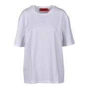 Wild Cashmere Mjuk Bomull T-shirt White, Dam