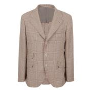 Brunello Cucinelli C002 Blazer - Stilren och Trendig Brown, Herr