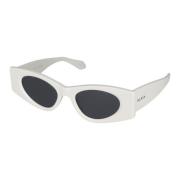 Alaïa Stiliga solglasögon Aa0075S White, Dam