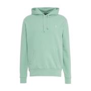 Polo Ralph Lauren Turkos Broderad Hoodie Casual Stil Green, Herr