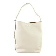 Max Mara Läder Handväska 100% Pelle White, Dam