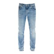 Boss Slim Fit Bright Blue Jeans Blue, Herr