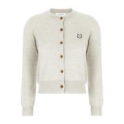 Maison Kitsuné Stiligt Stickat Sortiment Beige, Dam