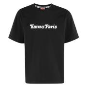 Kenzo Stilren Bomullst-shirt för Män Black, Herr