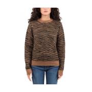 Max Mara Studio Elegant Studio Stickad Topp Brown, Dam