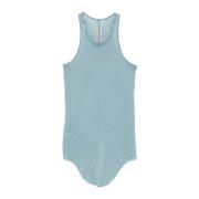 Rick Owens Rib Tank Top Munskölj Blue, Dam