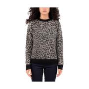 Max Mara Studio Elegant Studio Stickad Topp Gray, Dam