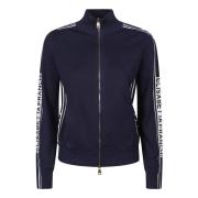 Elisabetta Franchi Stiligt Sweatshirt för Kvinnor Blue, Dam