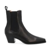 Copenhagen Studios Svart läder Chelsea boot Black, Dam