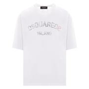 Dsquared2 Casual Loose Fit T-shirt White, Herr