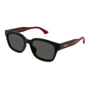 Gucci Web Gg1872Sk Solglasögon Mörkgrå Linser Black, Unisex