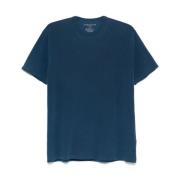 Majestic Filatures Bomull T-shirts och Polos Blue, Herr