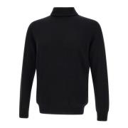 Kangra Svart Ull Kashmir Turtleneck Tröja Black, Herr