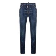 Dsquared2 Snygga Denim Jeans för Män Blue, Herr