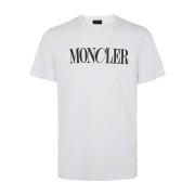 Moncler Kortärmad T-shirt White, Herr