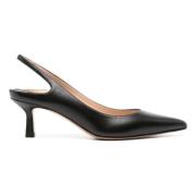 Roberto Festa Svarta Nappa Läderpumps Black, Dam