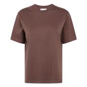 Loulou Studio Bomull T-shirt Brown, Dam