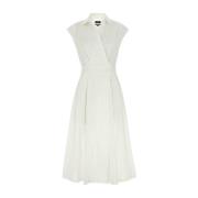 A.p.c. Vit Poplin Athena Klänning White, Dam