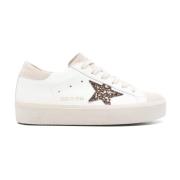 Golden Goose Hi Star Läder Mocka Sneakers White, Dam