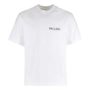 Agolde Bomull Crew-Neck T-shirt med Baktryck White, Herr