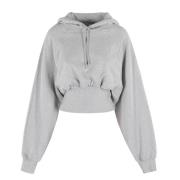 Adidas by Stella McCartney Stilig huvtröja för aktiv livsstil Gray, Da...