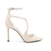 Jimmy Choo Lack sandaler med stilettklack White, Dam