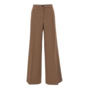 Kaos Bruna Wide Leg Byxor Dammode Brown, Dam