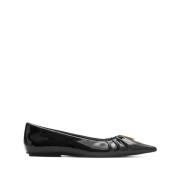 Marc Jacobs Ali Pointy Toe Ballerina Skor Black, Dam