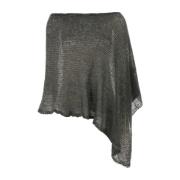 Gimaguas Mörkgrå Nylonblandning Poncho Gray, Dam