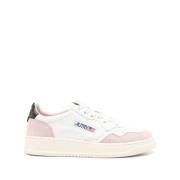 Autry Medalist Låga Läder Mocka Sneakers White, Dam