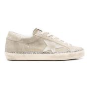 Golden Goose Glitter Star Suede Klassiska Sneakers Beige, Dam