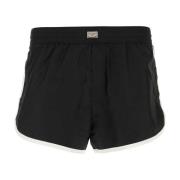 Dolce & Gabbana Stiliga svarta polyester simshorts Black, Herr