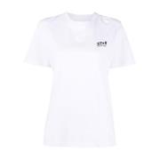 Golden Goose Stjärnlogo Tryck T-shirt White, Dam