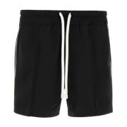 Tom Ford Svarta Satin Bermuda Shorts Black, Herr