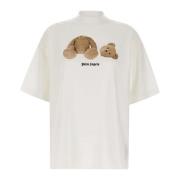 Palm Angels Bear Loose Tee Vit T-shirt White, Dam