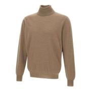 Filippo De Laurentiis Brun Ull Kashmir Turtleneck Tröja Brown, Herr