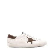 Golden Goose Beige Kalvläder Ankelboots White, Herr