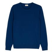 Altea Crew Neck Sweater Blue, Herr