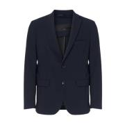 RRD Blå Surflex Tyg Klassisk Blazer Blue, Herr