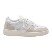 D.a.t.e. Vintage Läder Sneakers Vit Rund Tå White, Dam