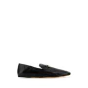 Salvatore Ferragamo Svart Läder Loafers Black, Dam