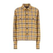 Dsquared2 Broderad Flanellskjorta Yellow, Dam