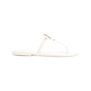 Tory Burch Vita Sandaler med Guldtonsdetaljer White, Dam