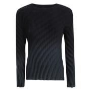 Issey Miyake Veckad Skjorta Black, Dam