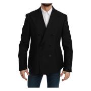 Dolce & Gabbana Elegant Svart Formell Blazer Black, Herr