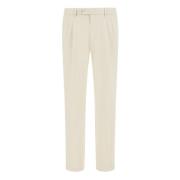 Boggi Milano Stretch Bomull/TENCEL? Byxor Beige, Herr