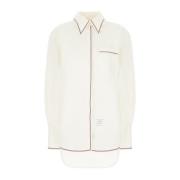 Thom Browne Stiliga Skjortor Kollektion White, Dam