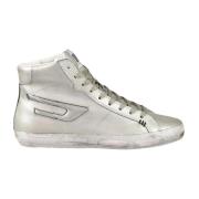 Diesel Läder Sneakers med Gummisula Gray, Dam